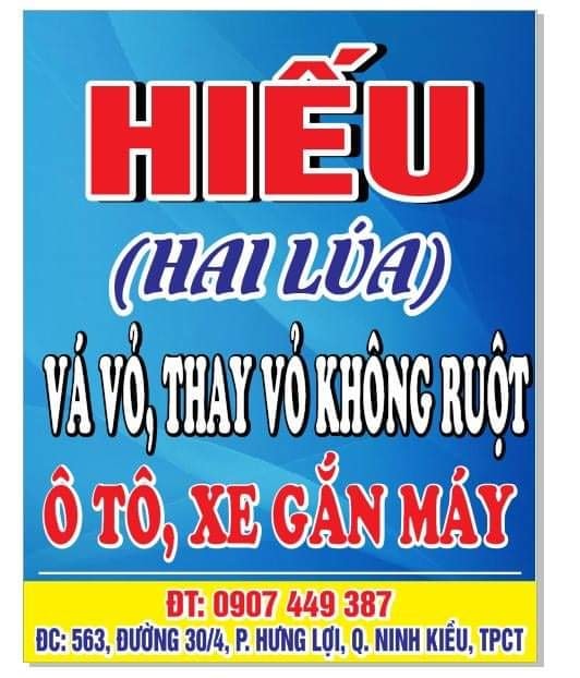Hiếu - Vá vỏ Ninh Kiều - Cần Thơ