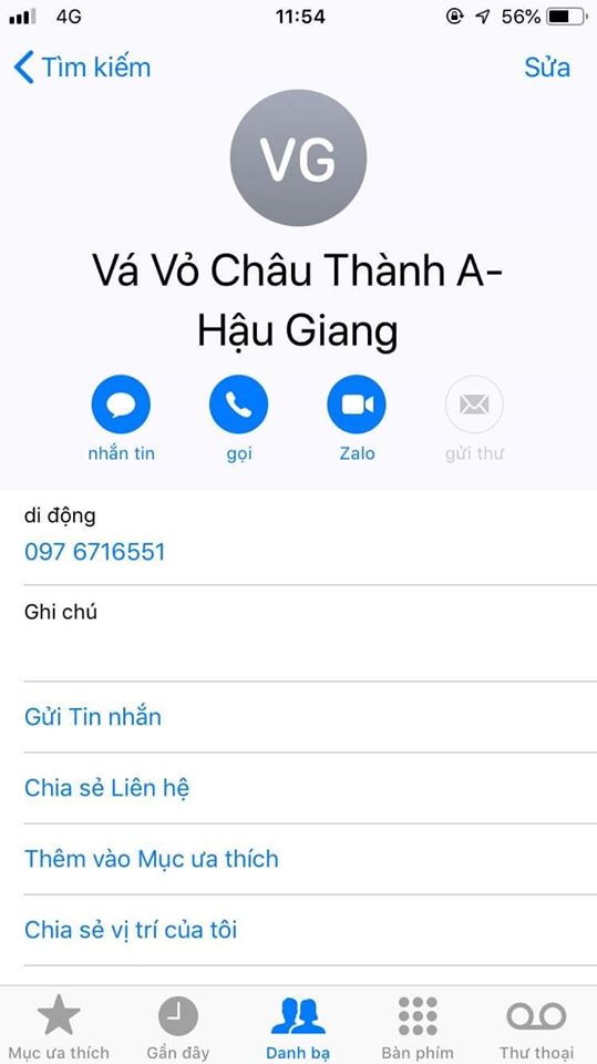 Vá vỏ kv châu thành a hậu giang