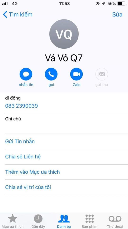 Vá Vỏ Quận 7 - Hồ Chí Minh