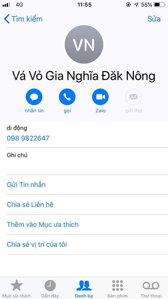 Vá Vỏ Gia Nghĩa Đăk Nông