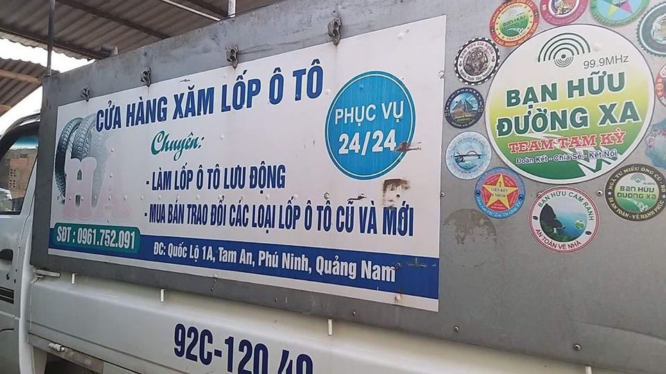 Vá vỏ Tam Kì Phú Ninh Quảng Nam