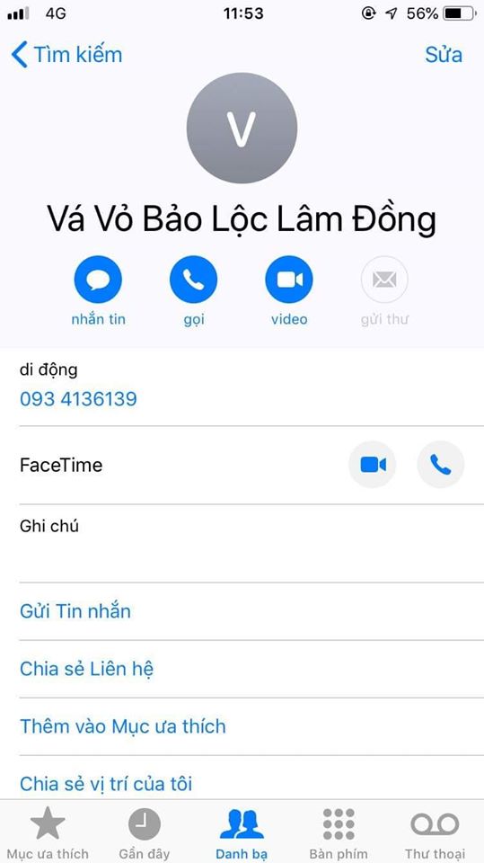 Vá Vỏ Bảo Lộc - Lâm Đồng