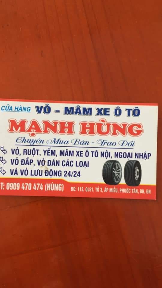 Vá vỏ Mạnh Hùng Đồng Nai
