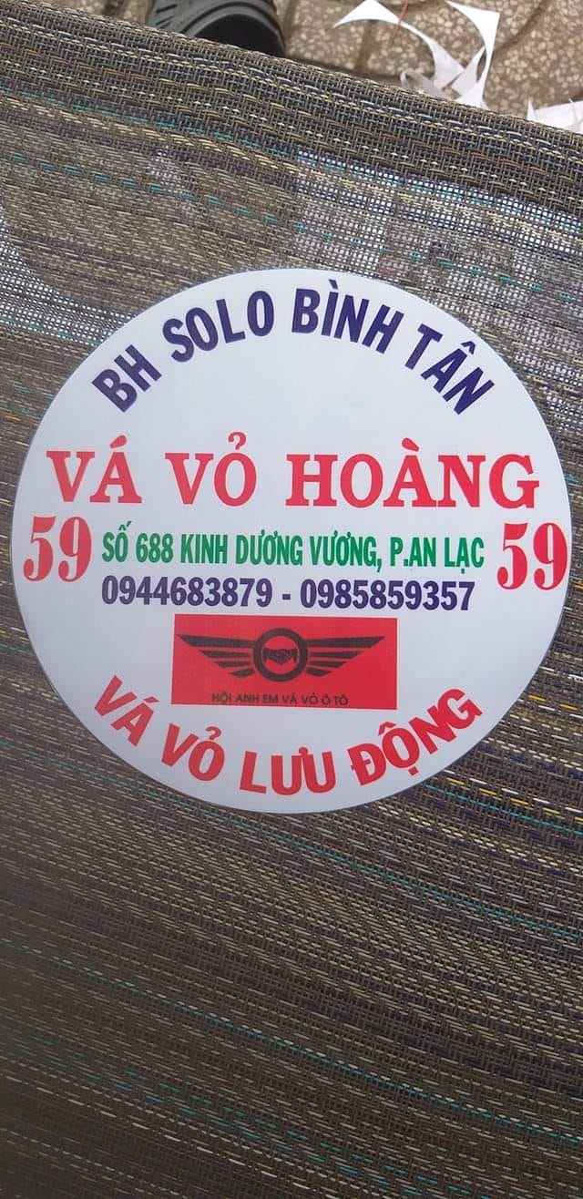 Vá vỏ kv bình Tân Quận 6 và Bình Chánh