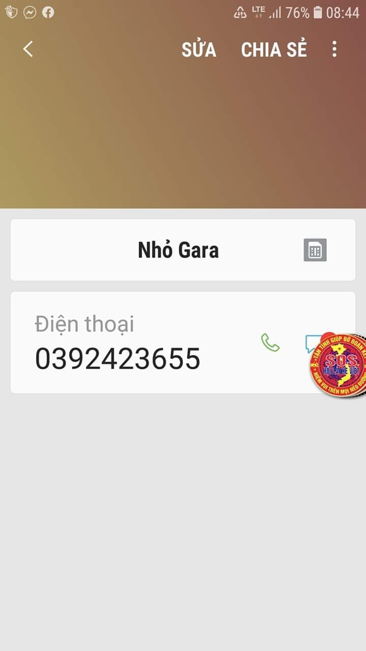 Nhỏ - Gara khu vực an sương