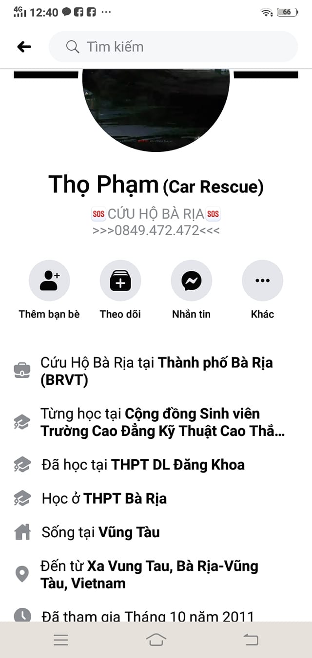 Cứu hộ khu vực bà rịa