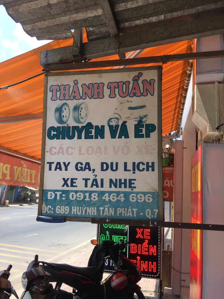 Thành Tuấn Vá Vỏ quận 7 dưới chân cầu phú Mỹ