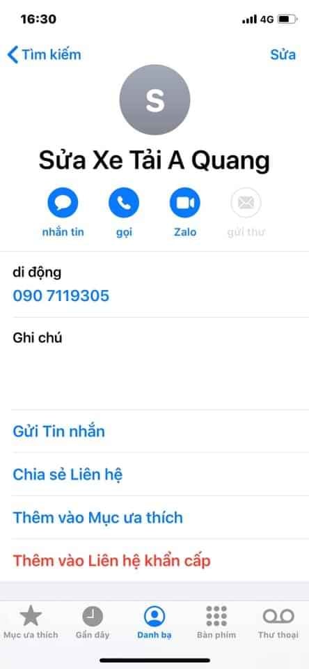 anh Quang - Thợ sửa xe khu vực Bình Minh Vĩnh Long