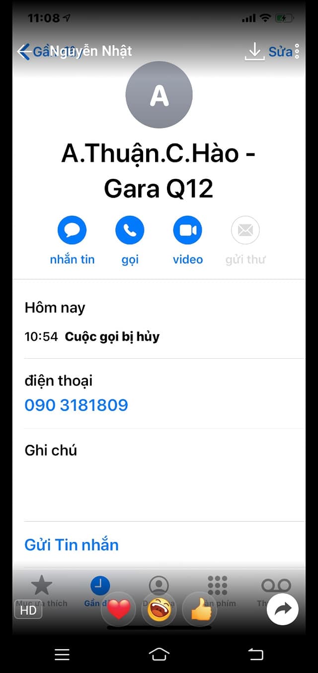 Gara anh Thuận khu vực quận 12